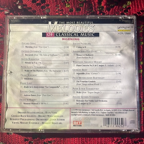 The Most Beautiful Melodies of Classical Music Morning CD - Picture 2 of 2